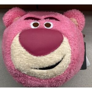 Loungefly Disney Toy Story Lotso Bear Strawberry Scented Fuzzy Crossbody Bag NWT
